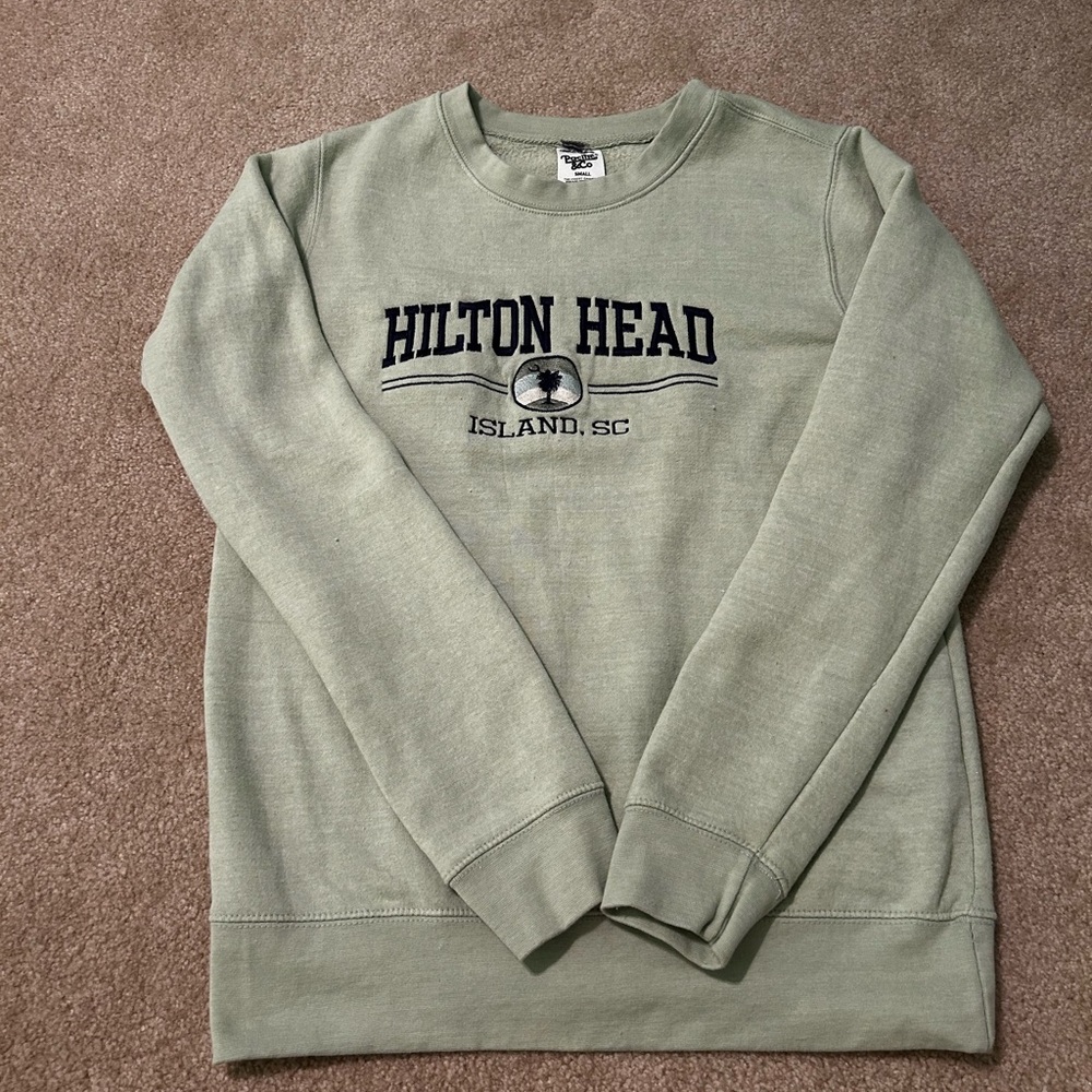 Hilton Head Women's Crewneck Sweater - Sage Green